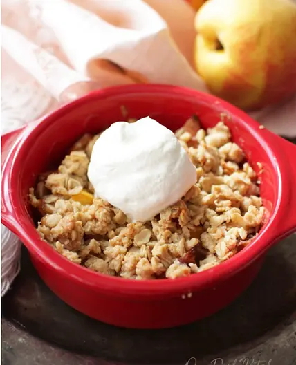 Peach Crisp For One