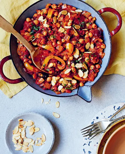 Spanish chickpea and olive stew