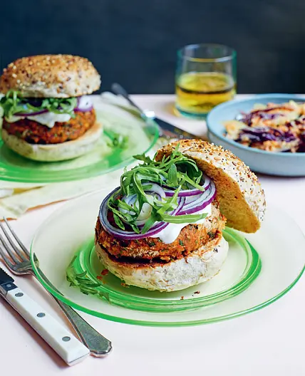 Speedy chickpea burgers