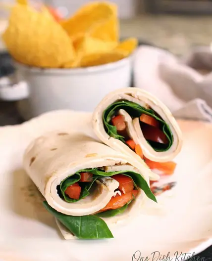 Spinach Turkey Wrap