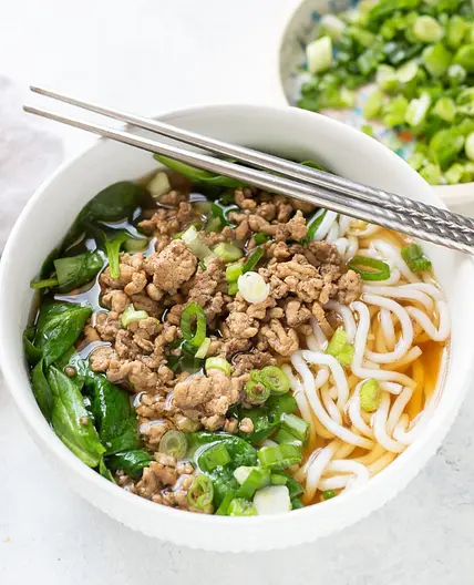 Pork and Shiratake noodle soup