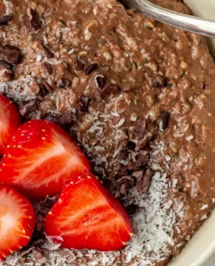 Chocolate Almond Hemp Seed Porridge