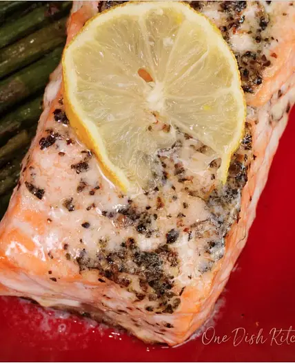 Sheet Pan Salmon For One