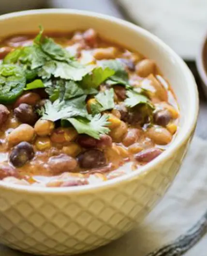 Creamy Enchilada Crockpot Vegetarian Chili