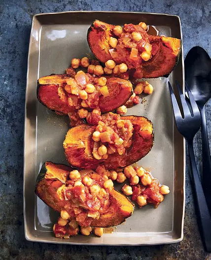 RED CURRY CHICKPEAS AND KABOCHA SQUASH