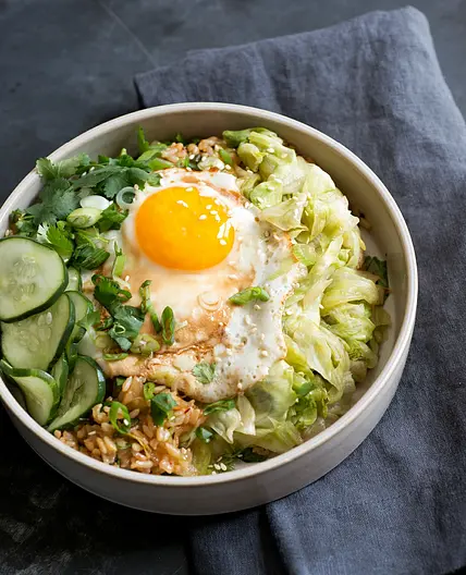 kimchi fried rice bowl