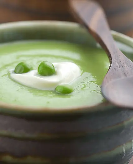 Crème de petits pois