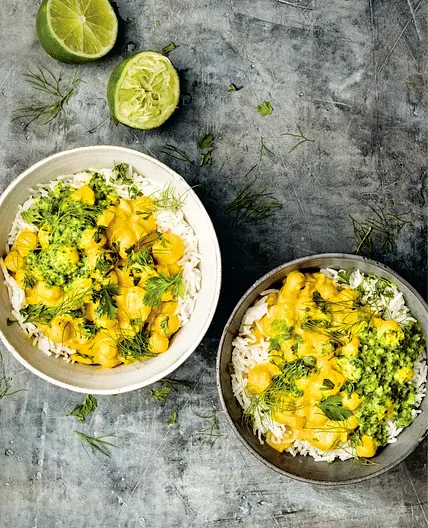 chickpeas, fennel, and potatoes