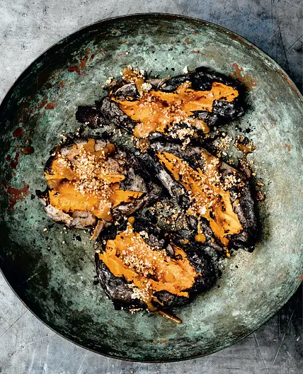 ash-roasted sweet potatoes