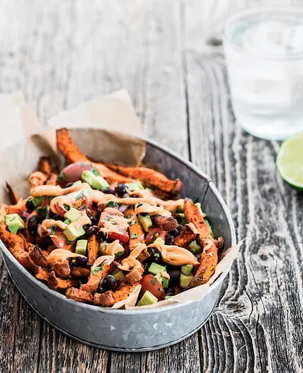 SWEET POTATO NACHO FRIES