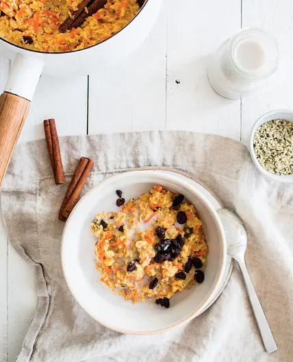 CHAI-SPICED MILLET PORRIDGE WITH CARROTS AND APPLES