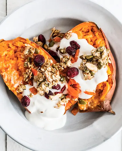 BREAKFAST SWEET POTATOES, TWO WAYS