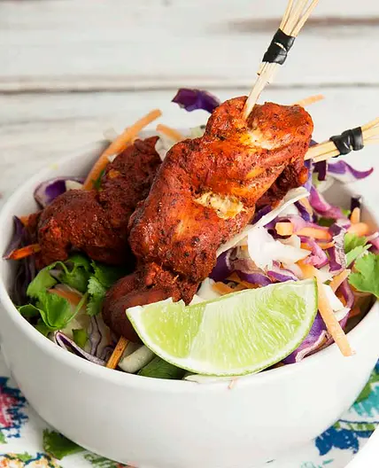 Achiote Chicken Pibil Skewers
