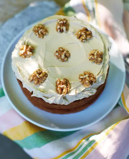 My mum’s classic 1970s coffee and walnut cake