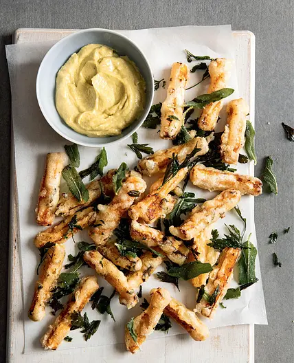 Butternut Squash Fries with Lemon-Parmesan Aioli