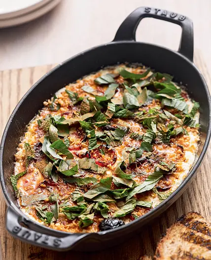 Baked Ricotta with Dried Cherry Tomatoes