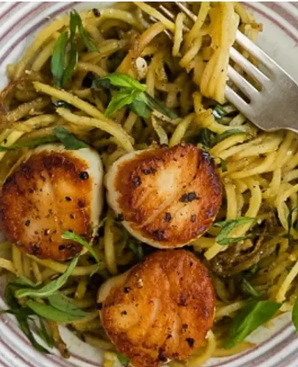 Sweet Potato & Scallop Pasta