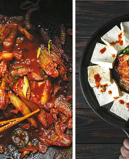 DOOBOO KIMCHI  (두부김치• Tofu and Kimchi)
