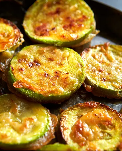 Calabacitas crujientes en freidora de aire
