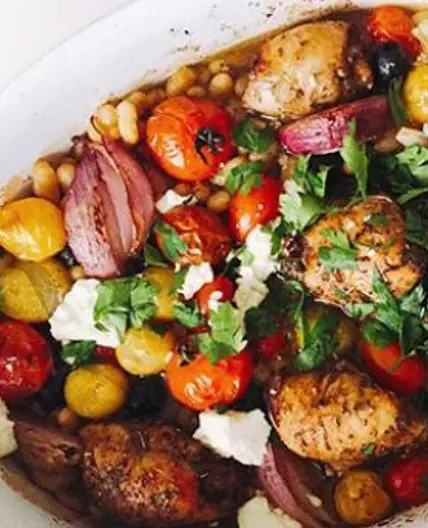 Double up Dinner: Mediterranean chicken and Buckwheat Salad