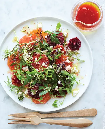 CARA CARA & BLOOD ORANGE SALAD WITH RICOTTA SALATA