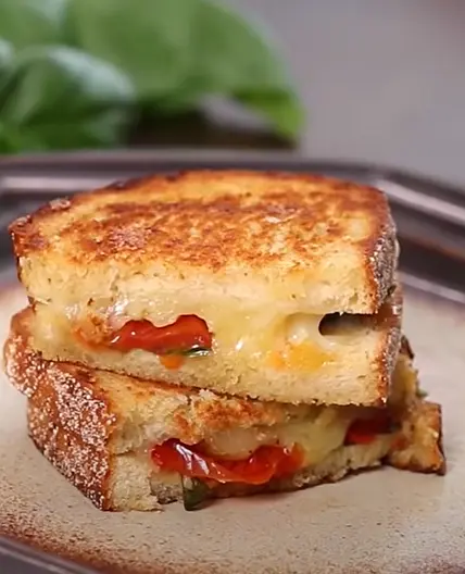 Roasted tomato grilled cheese sandwich