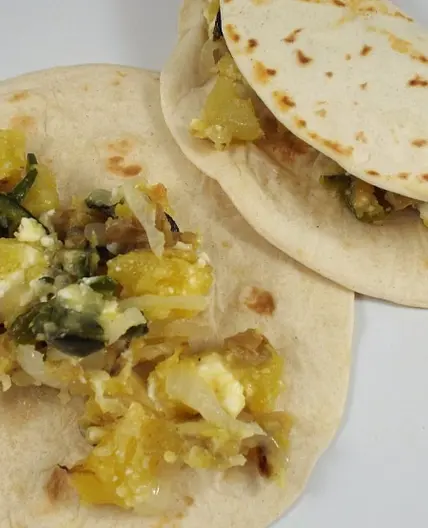 Poblano and Potato Tacos