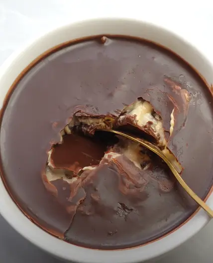 Kinder Chocolate Inspired Overnight Oats