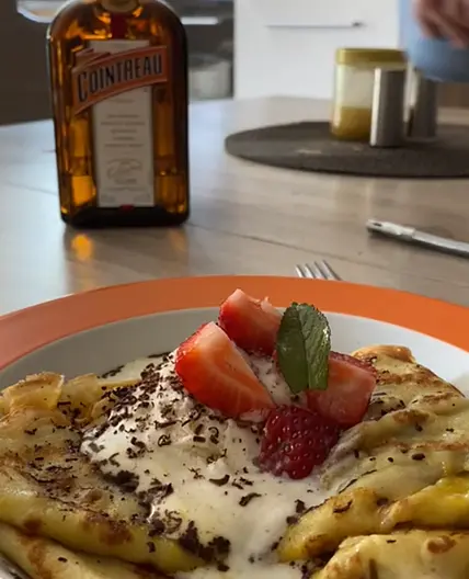 Crêpe Suzette – kalt und heiß