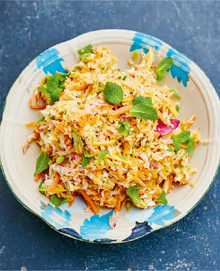 RAINBOW SLAW CRUNCHY VEG, MANGO, MINT & MAGIC DRESSING
