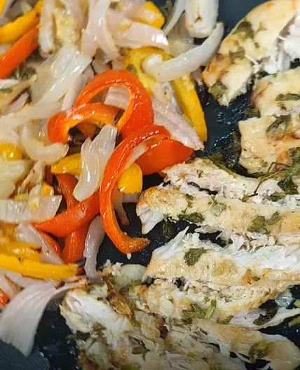 Fajitas plate