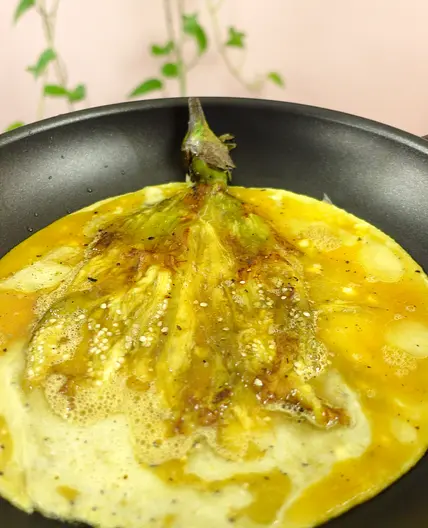 Roasted Eggplant Omelette (Tortang Talong)