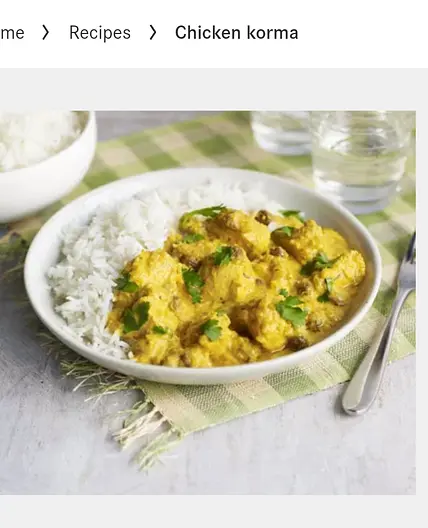 Korma Chicken Curry