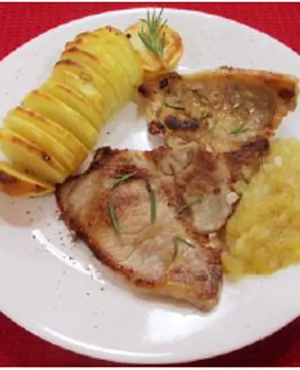 Chuleta de cerdo al romero