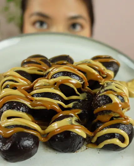 Chocolate Sticky Rice Balls