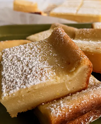 Lemon Butter Mochi Bars