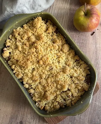Crumble pommes choco