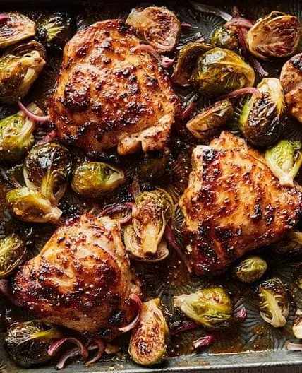 Fall Sheet Pan Chicken Thighs