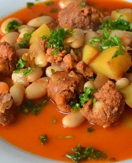 Hearty chorizo, potato and bean stew