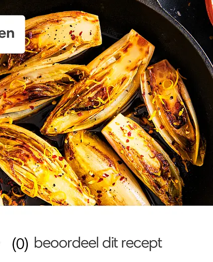 Gegrilde lof met sinaasappel