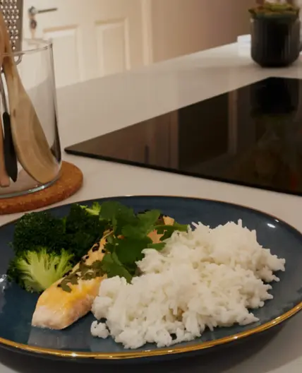 Fragrant Coconut Lime Salmon and Rice