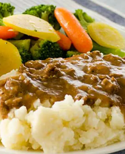 Hamburger Gravy & Mashed Potatoes