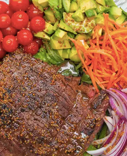 Spice-Rubbed Flank Steak Salad