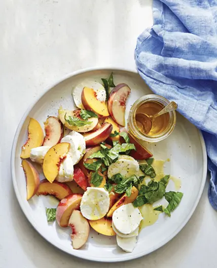 Peach Caprese