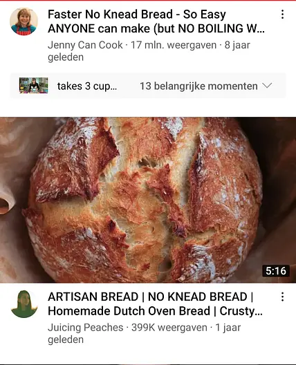 No knead bread fast 4,5 uur