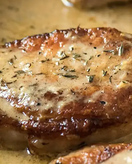 Côtelettes sauce moutarde