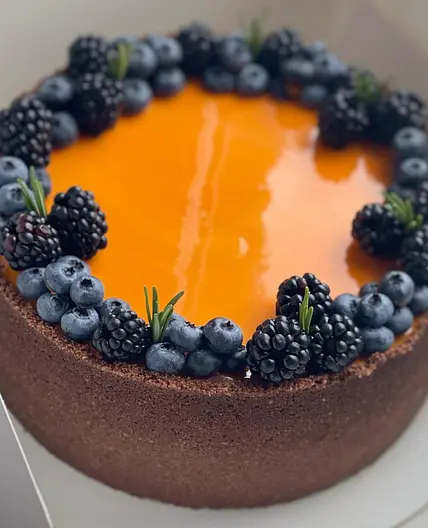 Cheesecake Chocolate with mirror glaze