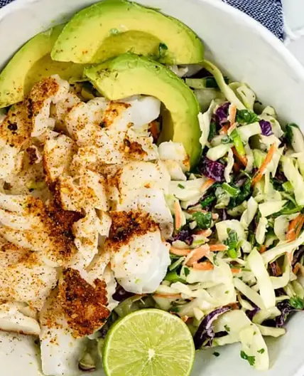Lime & Avocado Fish Taco Bowls