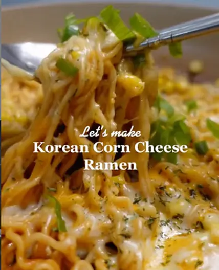 Korean Corn Cheese Ramen