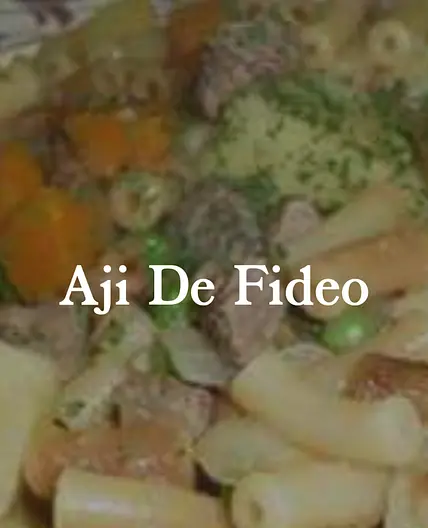 Bolivian Aji de Fideo (Meat and pasta stew)